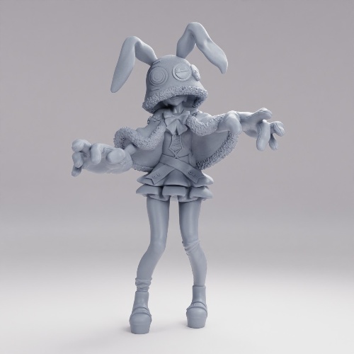 Picture of Rabbit Hoodie Girl