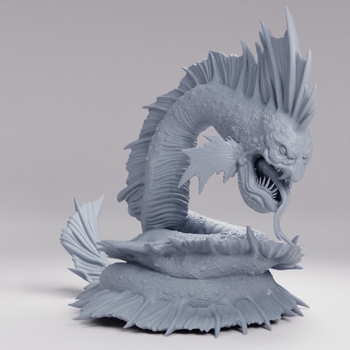 Picture of Sea Serpent Monster Swirl