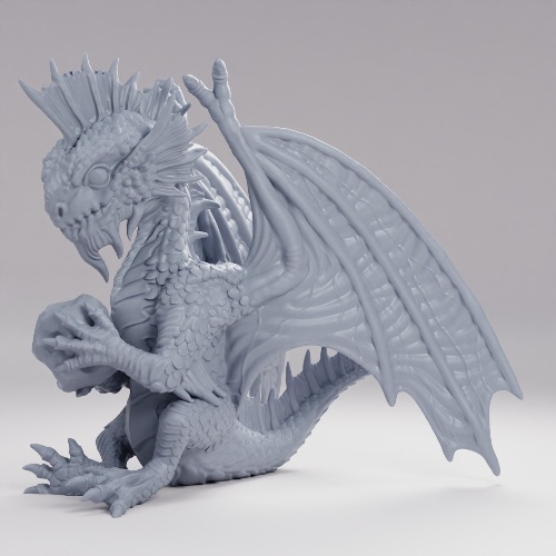 Picture of Silver Dragon Wyrmling