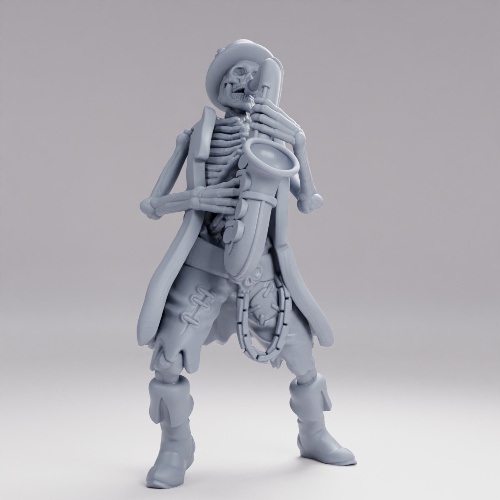 Picture of Skeleton Musician Saxophone