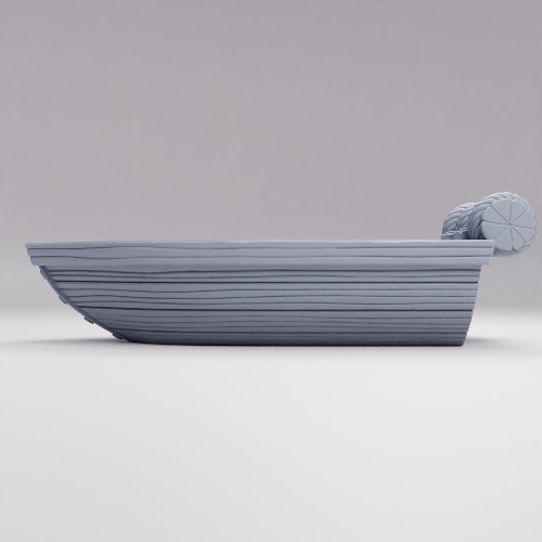 風化した港の手漕ぎボート の画像