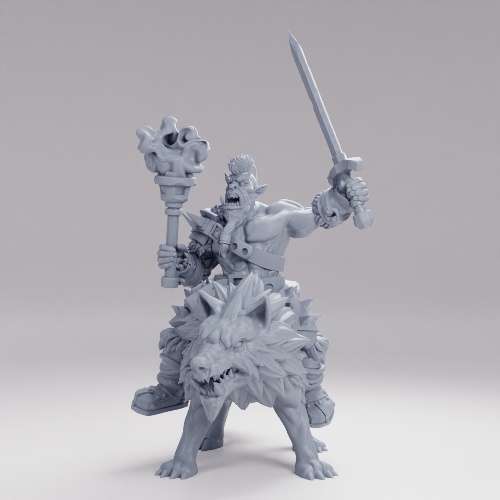 Picture of Snow Orc Warg Rider