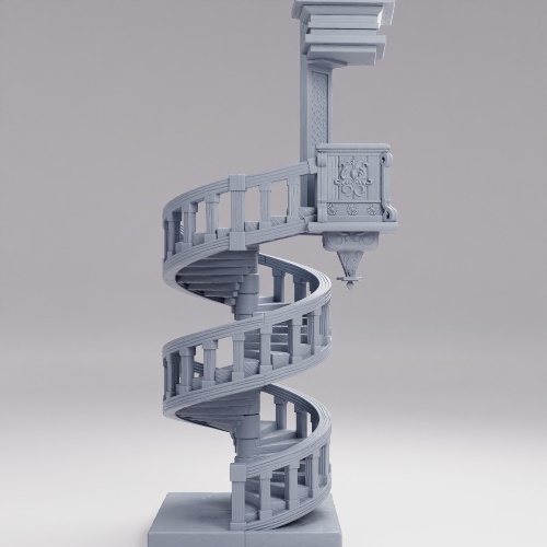 Picture of Spiral Stair With Piedestal