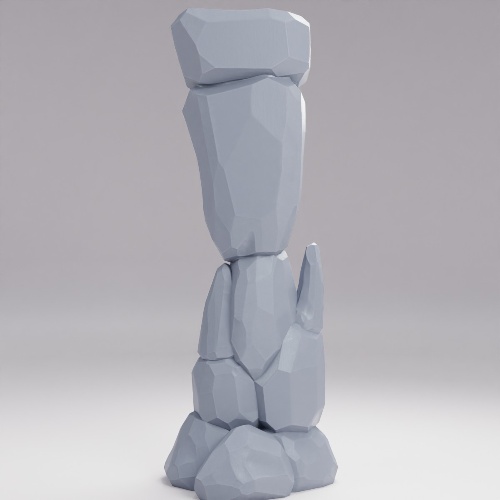 古代の面取りされたモノリス の画像
