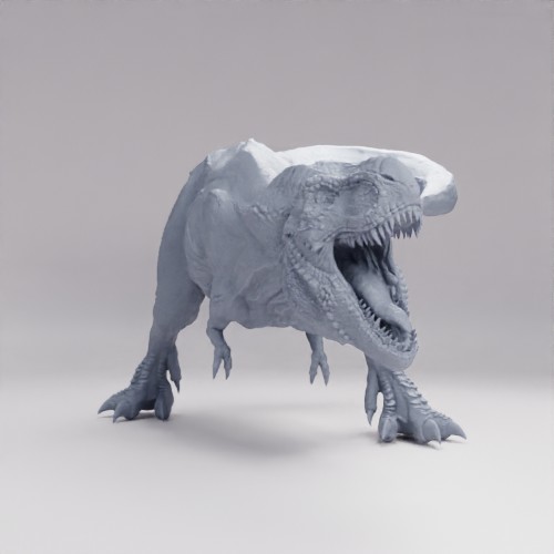 Picture of T Rex Attacking