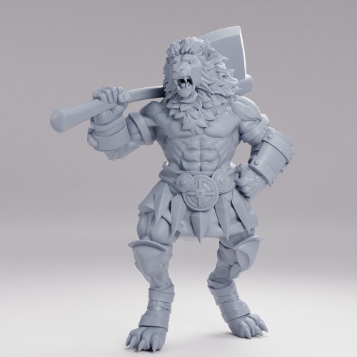 Picture of Tabaxi Lion Warrior Axe