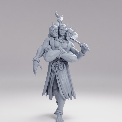 Picture of Three Heads Oni Walking