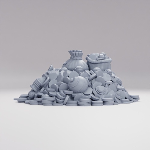 冒険者の戦利品の山 の画像