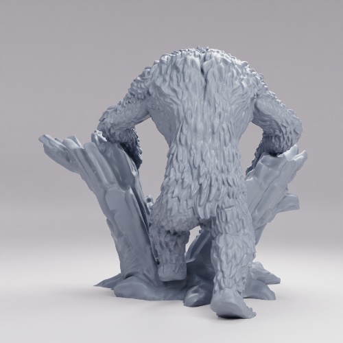 Picture of Werebear Breaking Tree Stump
