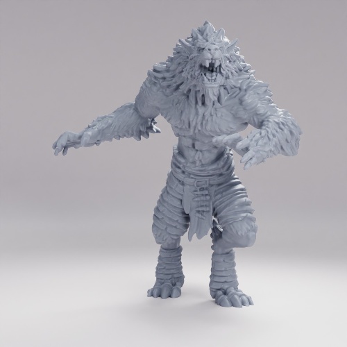 Picture of Werewolf Warrior Attacking