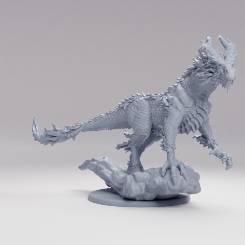 Picture of White Dragon Horse Flying