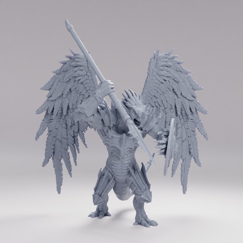 Picture of Winged Half Dragon Spear