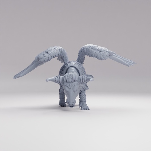 Picture of Winged Red Bull Beast Rush