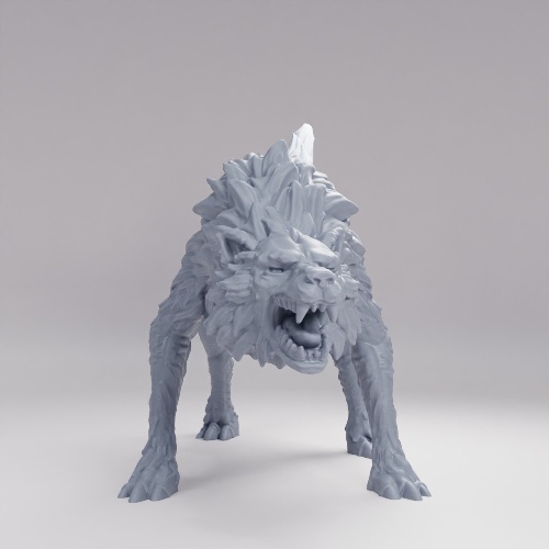 Picture of Winter Wolf Attacking