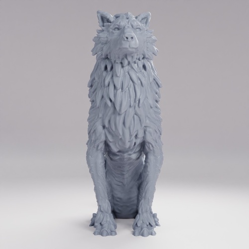 Picture of Winter Wolf Sitting