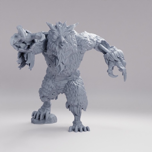 Picture of Zombie Owlbear Attacking