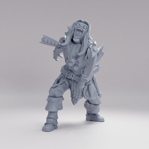Picture of Zombie Warrior Attacking