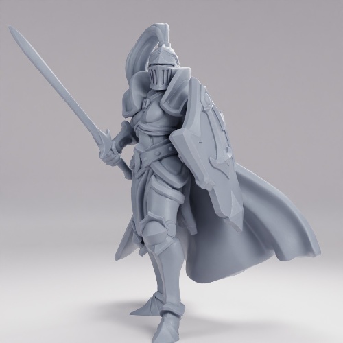 Picture of Female Knight Shield Sword