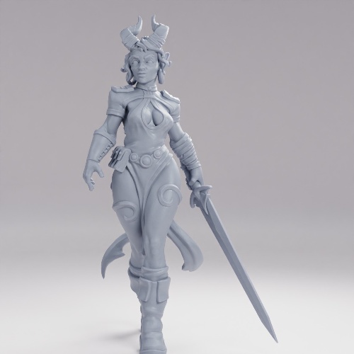 Picture of Female Tiefling Walking