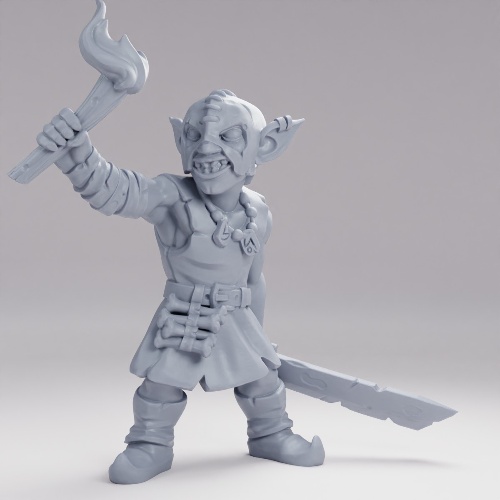 Picture of Male Goblin Barbarian