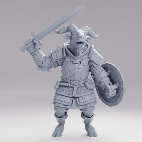 Picture of Black Goat Marauder Sword And Shield B