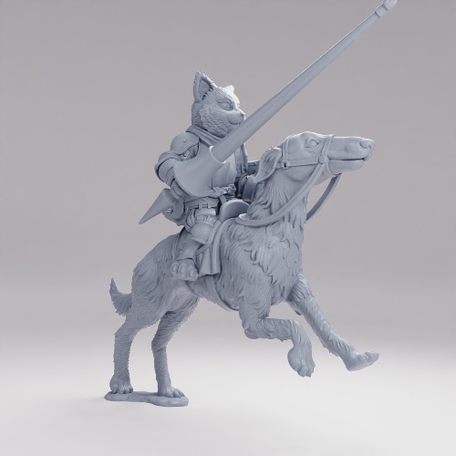 Picture of Cat Knight Borzoi Cavalry E