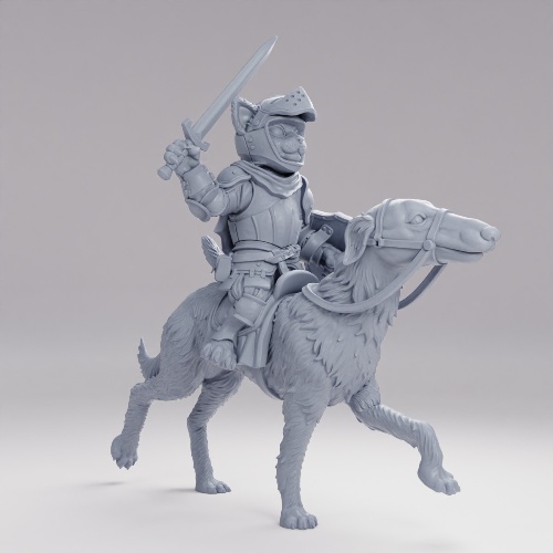 Picture of Cat Knight Borzoi Cavalry Sword Alt A
