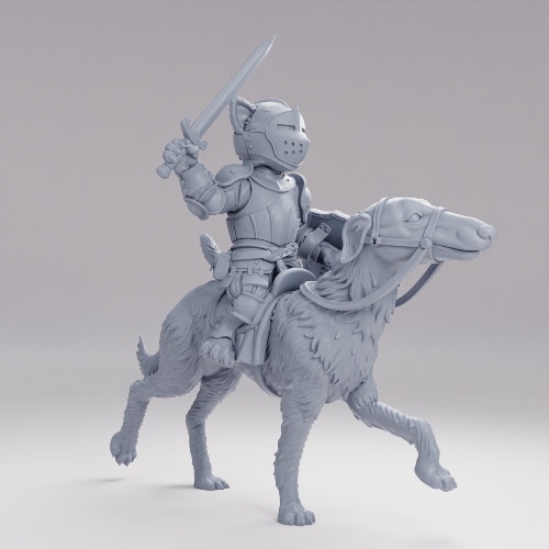Picture of Cat Knight Borzoi Cavalry Sword Alt D
