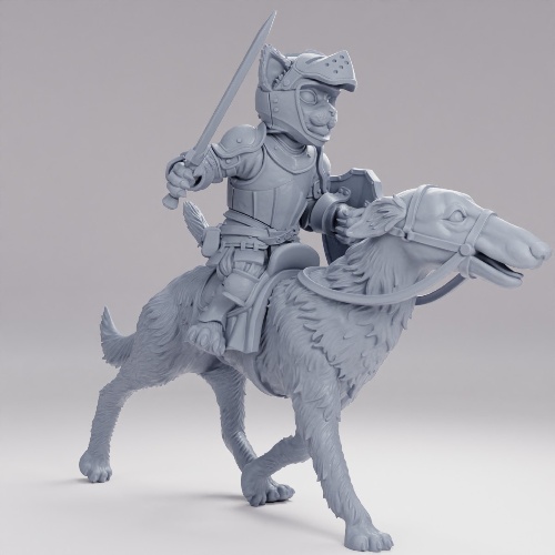 Picture of Cat Knight Borzoi Cavalry Sword F