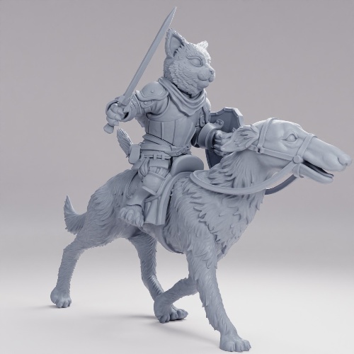 Picture of Cat Knight Borzoi Cavalry Sword I