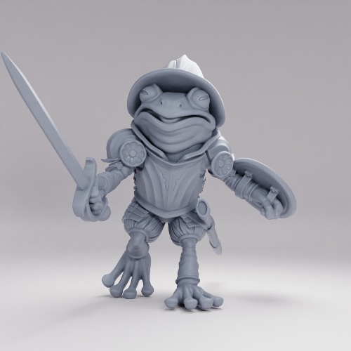 Picture of Fancy frog swordsman C