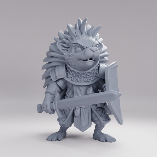 Picture of Hedgehog knight A