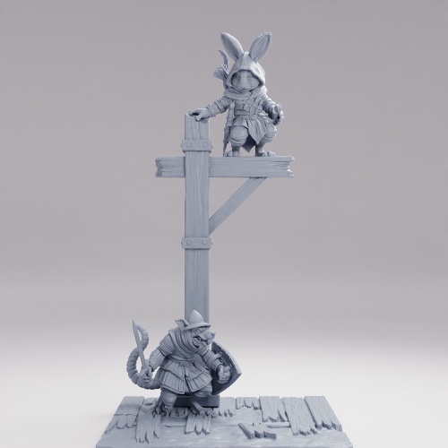 Picture of Ninja And Rat Diorama