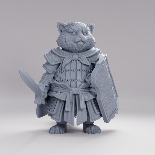 Picture of Red panda swordsman B alt