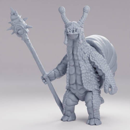 Picture of Snail Warrior With Spear D