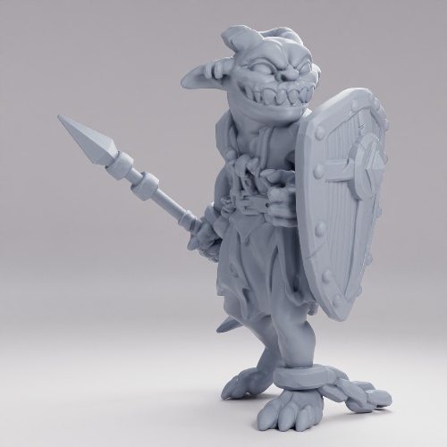 Picture of Chained Goblin With Spear