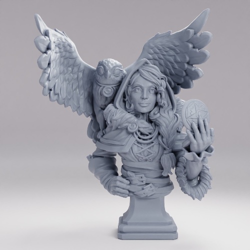 Picture of Gypsy Eira Bust With Bird
