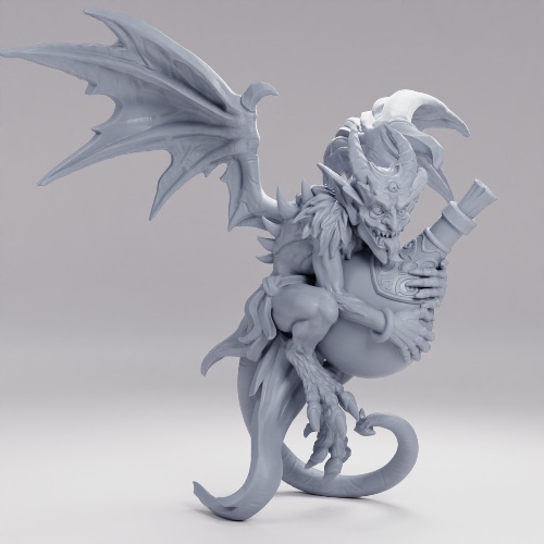 Picture of Imp With Flask