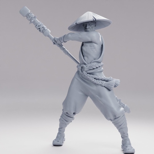 Picture of Monk Ready To Strike With Hat