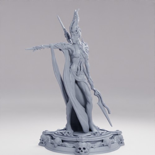 Picture of Boneflesh Necropriestess On Base
