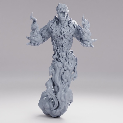 Picture of Fire Elemental Attacking