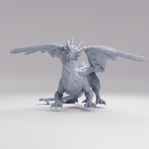 Picture of Red Dragon Thinking
