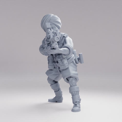 Picture of Indian Sikh Infantry Lmg B