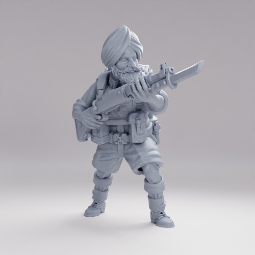 Picture of Indian Sikh Infantry Rifle B