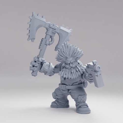 Picture of Space Dwarf Warlord Slayer