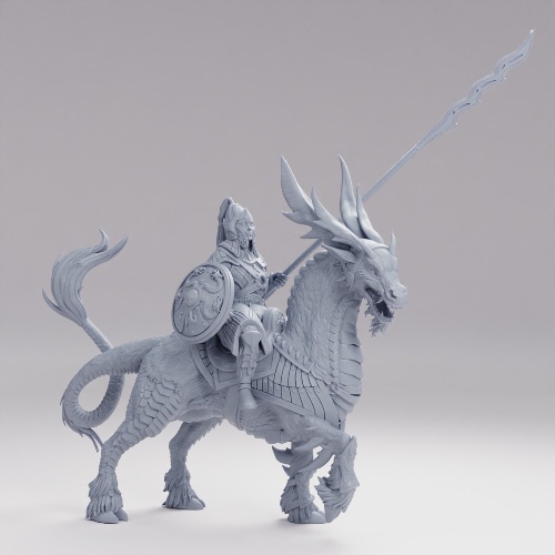 Picture of Female Soldier Mounted B