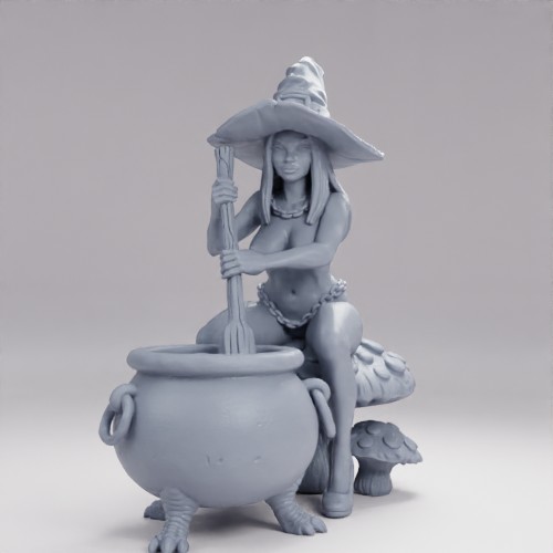 大釜の秘密を握る魔女 の画像