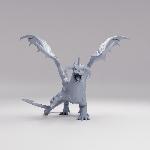 Picture of Black Dragon Adult Wings Closed