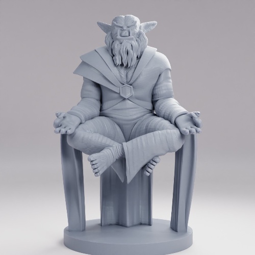 Picture of Bugbear Male Monk Meditating
