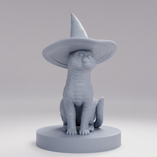 Picture of Cat With Witch Hat